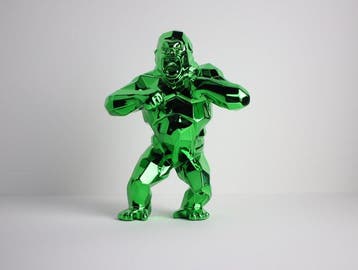 Richard Orlinski (1966) - Kong Christmas (Green Edition)