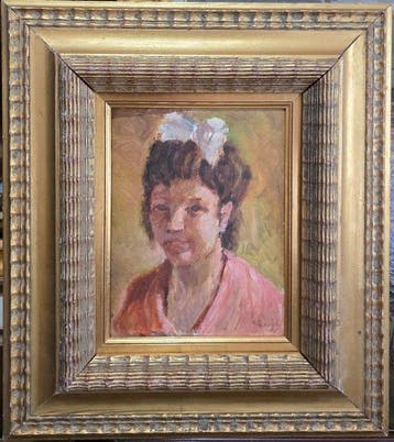 Carlo Passigli (1881-1953), Attr.a - Ritratto di fanciulla