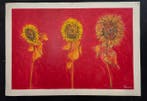 Ermanno Barovero - GIRASOLI ROSSO ritoccato a mano (Grande