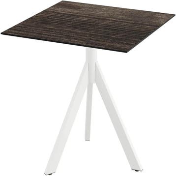 Inklapbare Tafel | INFINITY | HPL/RVS | Houtlook Blad | Wit, Verzenden