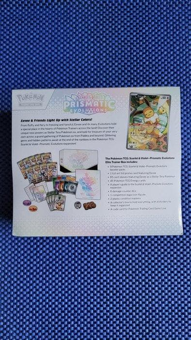 1 Elite trainer box - Prismatic Evolutions Scarlet Violet, Hobby en Vrije tijd, Verzamelkaartspellen | Pokémon