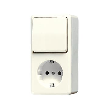 Jung Ap600 Interrupteur Prise Combiné Blanc - 676A, Verzenden