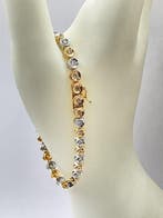 Armband - 18 karaat Geel goud, Platina - 2.00ct. tw. Diamant, Nieuw