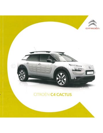2016 CITROEN C4 CACTUS BROCHURE NEDERLANDS