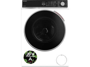 Sharp - Wasmachine Voorlader - 8 kg - Wit, Elektronische apparatuur, Verzenden, Nieuw, 95 cm of meer, Energieklasse A of zuiniger