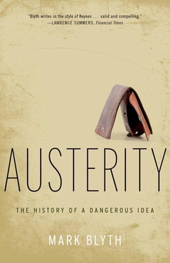 Austerity 9780199389445 Mark Blyth, Boeken, Taal | Engels, Zo goed als nieuw, Verzenden