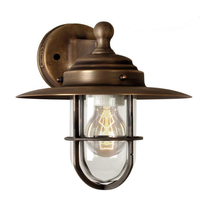 Stal- & Boerderijlampen Labenne Muurlamp Brons, Tuin en Terras, Buitenverlichting, Verzenden