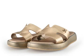 Mexx Muiltjes in maat 36 Goud, Kleding | Dames, Schoenen, Mexx, Overige kleuren, Verzenden, Zo goed als nieuw