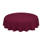 Nappe de Table Ronde Maroon Rouge 163cm Ø - Treb SP, Maison & Meubles, Verzenden