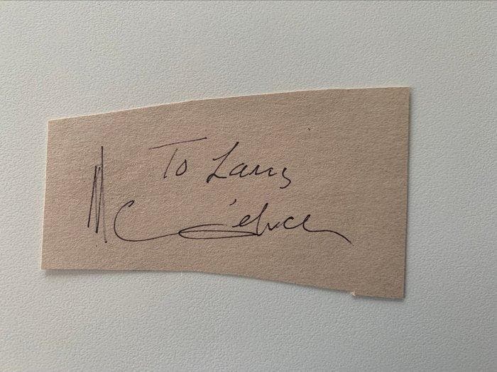 The blue angel - Marlène Dietrich - Early autograph, Verzamelen, Film en Tv