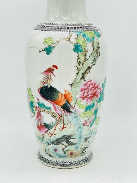 Vaas - Porselein - China - Phoenix vaas (Zonder, Antiquités & Art, Antiquités | Autres Antiquités