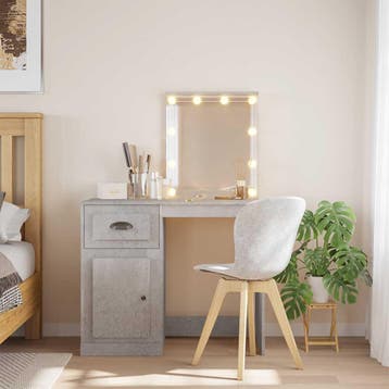 vidaXL Kaptafel met LED-verlichting 90x42x132,5 cm, Verzenden