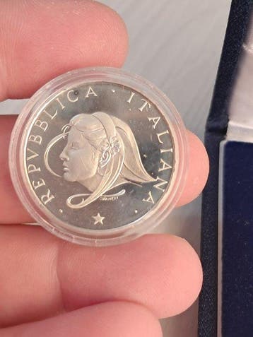 Italië, Republiek 500 Lire 1987 Anno della Famiglia - Proof