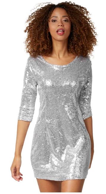 2dekans | DressForFun – Paillettenjurk met Lange Mouwen –, Ophalen of Verzenden, Nieuw