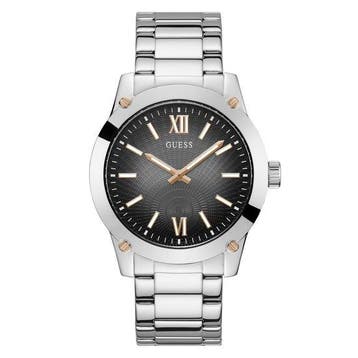 Guess Watches GW0574G1 zilverkleurig CRESCENT (Horloges), Handtassen en Accessoires, Verzenden, Nieuw