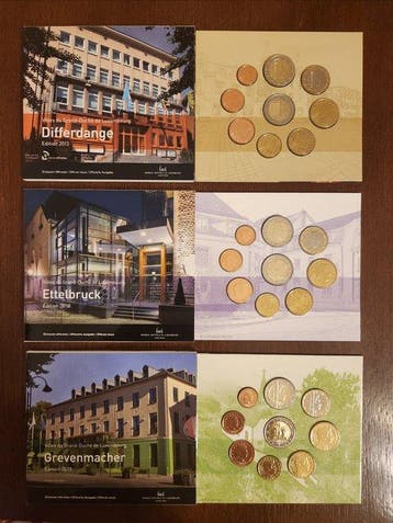 Luxemburg. Year Set (BU) 2013/2019 (3 sets) (Zonder