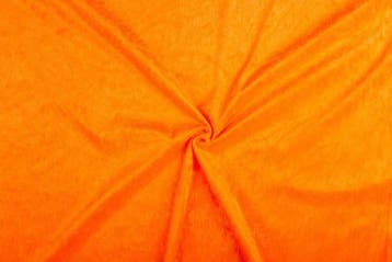 Fluweel stof oranje stof - 10m rol - Velours stretch, Hobby en Vrije tijd, Stoffen en Lappen, Verzenden, Nieuw