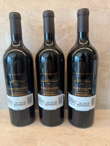 2018 Black Stallion Transcendent - Napa Valley - 3 Flessen, Nieuw