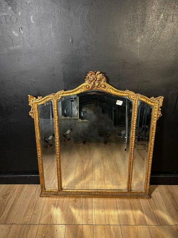 Miroir mural - Bois, Antiquités & Art