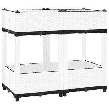 vidaXL Plantenbak verhoogd 80x40x71 cm polypropeen, Verzenden, Nieuw