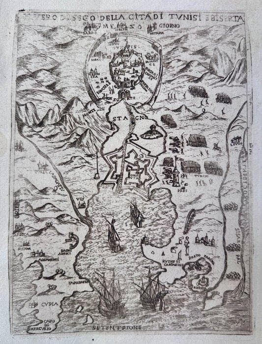 Italië - Tunesië / Noord-Afrika (Middellandse Zee); Giovanni, Livres, Atlas & Cartes géographiques