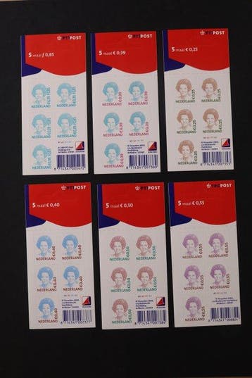 Nederland 2001/2008 - 40 hangboekjes - Gratis verzending, Gestempeld