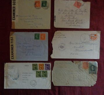 Monde 1943/1947 - Lettres de censure pendant la Seconde, Timbres & Monnaies