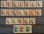 Belgique 1863 - Leopold I - Sélection de médaillons dentés -, Timbres & Monnaies, Timbres | Europe | Belgique