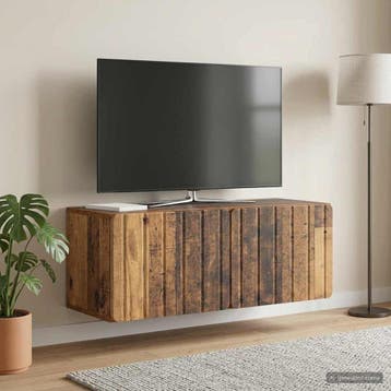 vidaXL Wandmontage TV-kast 78,5 x 31 x 30 cm Oud hout, Verzenden, Nieuw