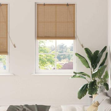 vidaXL Rolgordijn Bruin 80 x 220 cm Bamboe, Verzenden, Nieuw