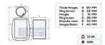 Plexiglas sleutelhanger, Verzenden, Nieuw