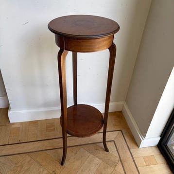 Plantentafel - Pedestal - Mahonie, Antiek en Kunst