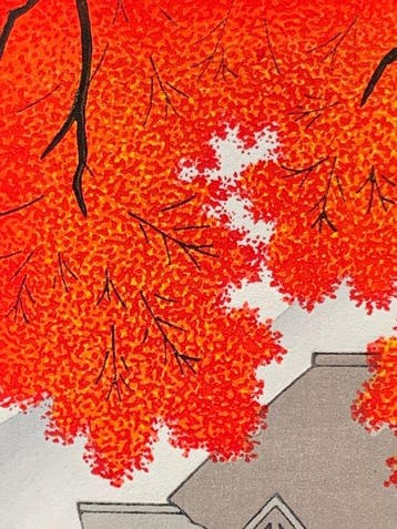 Kiyomizu temple in autumn, Kyoto - Teruhide Kato (1936-2015)