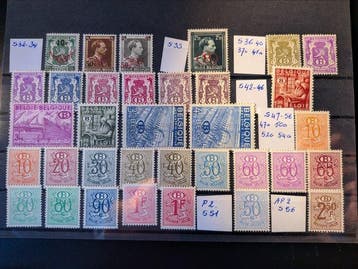 Belgique 1929/1982 - Timbres de service Belgique, émission