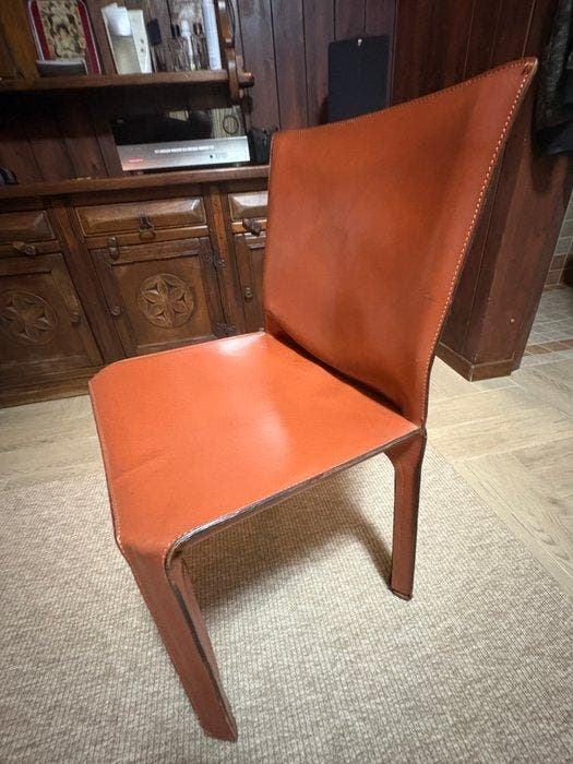 Cassina - Mario Bellini - Chaise - Cab 412 - Cuir, Antiek en Kunst, Antiek | Meubels | Stoelen en Sofa's