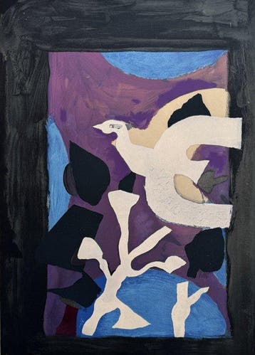Georges Braque (1882-1963) - Oiseau et lotus