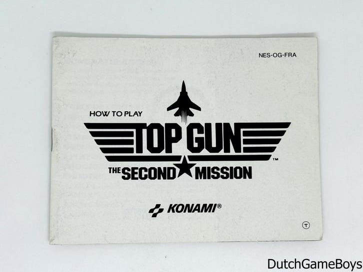 Nintendo NES - Top Gun - The Second Mission - FRA - Manual, Games en Spelcomputers, Games | Nintendo NES, Gebruikt, Verzenden