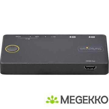StarTech.com 2 Port Hybride USB-A + HDMI & USB-C KVM Switch, Verzenden, Nieuw