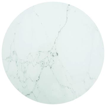 vidaXL Tafelblad Ø90x1 cm gehard glas met marmeren design, Huis en Inrichting, Tafelonderdelen, Verzenden, Nieuw