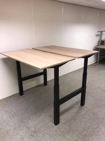 Zit sta elektrisch duo bureau Incl Memory Display - Zwart, Verzenden, In hoogte verstelbaar, Nieuw