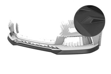 Cup spoilerlip met ABE voor Audi S1 8X CSL819-L, Autos : Pièces & Accessoires, Carrosserie & Tôlerie, Verzenden