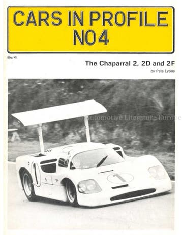 CARS IN PROFILE No.4, THE CHAPARRAL 2, 2D AND 2F, Ophalen of Verzenden, Nieuw