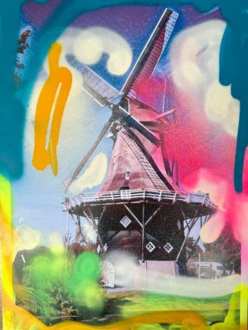 Justus Donker - Hollands Glorie (VOC-schip & Molen)