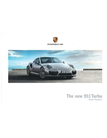 2016 PORSCHE 911 TURBO HARDCOVER BROCHURE ENGELS, Nieuw