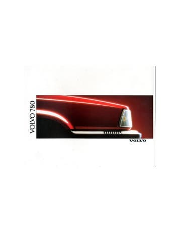 1989 VOLVO 780 BROCHURE NEDERLANDS
