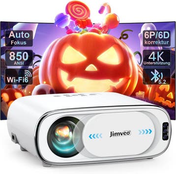 Jimveo 4K Beamer Auto Focus | Retour Deal | 35% korting, Verzenden, Zo goed als nieuw
