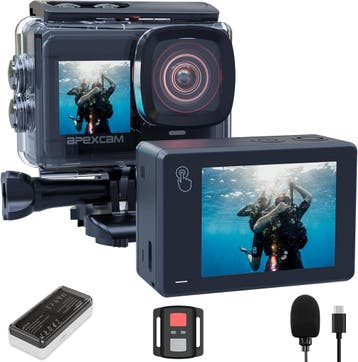 Apexcam 4K Actioncam set | Retour deal | Nu extreem goedkoop, Verzenden, Zo goed als nieuw, Overige merken