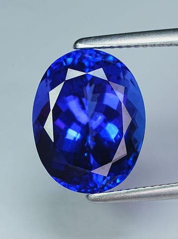 Bleu, Violet Tanzanite - 10.20 ct - Lotus Gemology