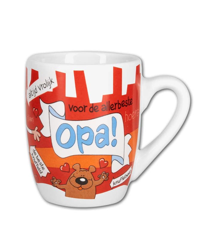 Rode Mok Opa, Huis en Inrichting, Keuken | Servies, Nieuw, Verzenden