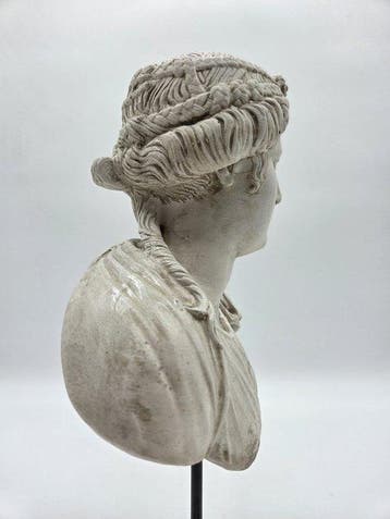 sculptuur, Matrona romana - 36 cm - marmerpoeder